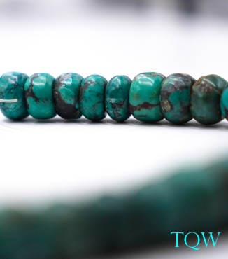 Rondelle Turquoise - Blue Green - 12 mm - 01-04-03
