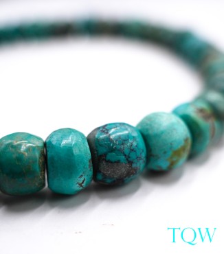 Rondelle Turquoise - Blue Green - 12 mm - 01-04-03
