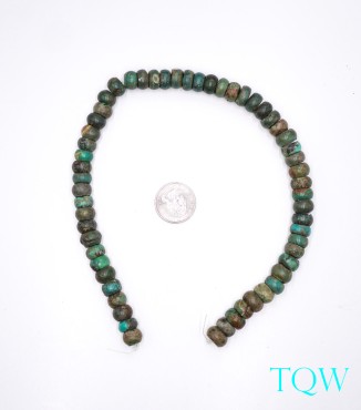 Rondelle Turquoise - Green Blue - 11 mm - 01-04-04