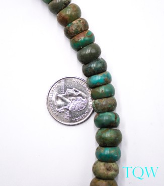 Rondelle Turquoise - Green Blue - 11 mm - 01-04-04