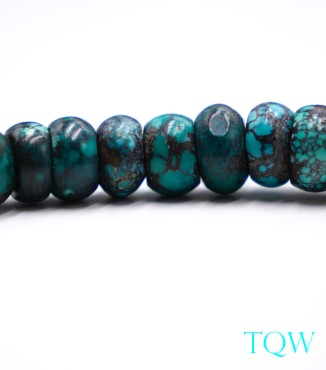 Rondelle Turquoise - Blue Green - 11 mm - 01-04-05