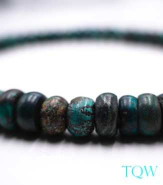 Rondelle Turquoise - Blue Green - 11 mm - 01-04-05