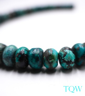 Rondelle Turquoise - Blue Green - 11 mm - 01-04-05