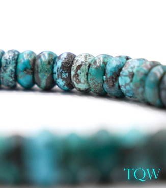 Rondelle Turquoise - Blue Green - 12 x 12 mm - 01-04-08