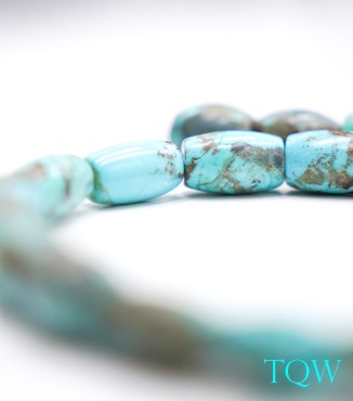 Graduated Barrel Turquoise - Blue / Brown - 01-04-09