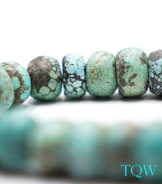 Rondelle Turquoise - Blue Green - 13 mm - 01-04-11