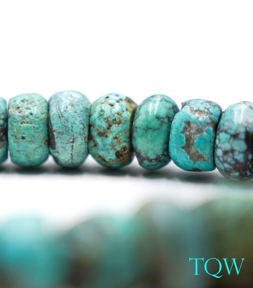Rondelle Turquoise - Blue Green - 13 mm - 01-04-11