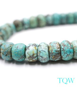 Rondelle Turquoise - Blue Green - 13 mm - 01-04-11