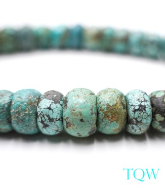 Rondelle Turquoise - Blue Green - 13 mm - 01-04-11