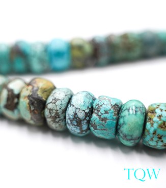 Rondelle Turquoise - Blue Green - 13 mm - 01-04-11