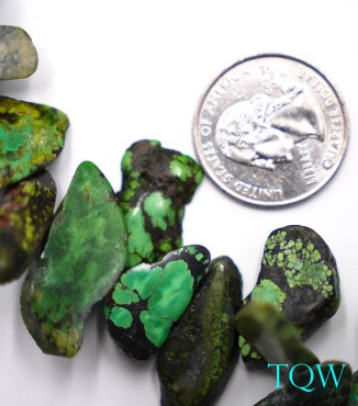 Forest Green Turquoise Slabs - Small - 01-05-06