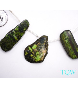 Forest Green Turquoise Slab - 01-05-11