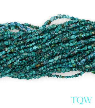Turquoise Nuggets - Green Blue - 4 mm - 05-04-02