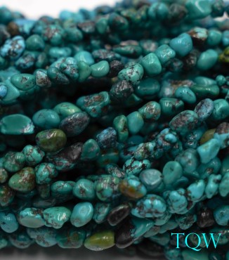 Turquoise Nuggets - Green Blue - 4 mm - 05-04-02