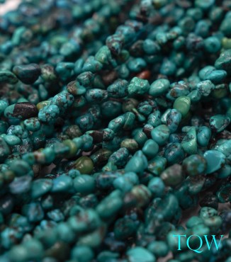 Turquoise Nuggets - Green Blue - 4 mm - 05-04-02