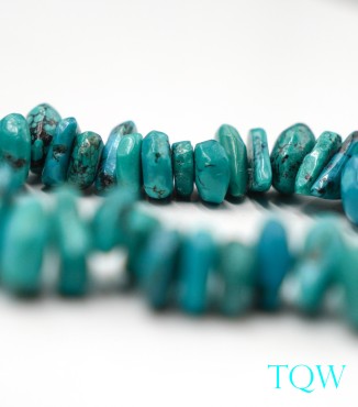 Teardrop Chip Turquoise - Blue Green - 05-04-03