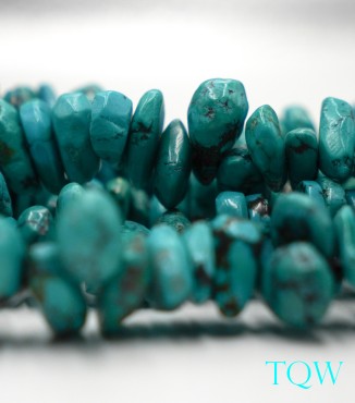Teardrop Chip Turquoise - Blue Green - 05-04-03