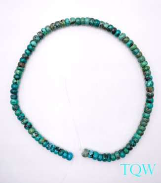 Rondelle Turquoise - Green Blue - 7 mm - 05-08-07