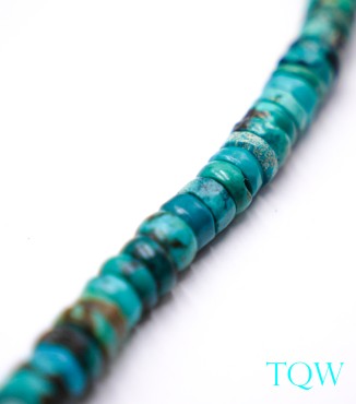 Rondelle Turquoise - Blue Green - 8 mm - 05-08-10