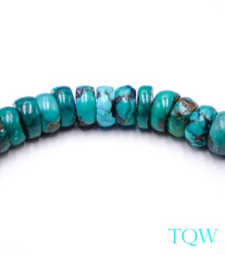 Rondelle Turquoise - Blue Green - 8 mm - 05-08-10