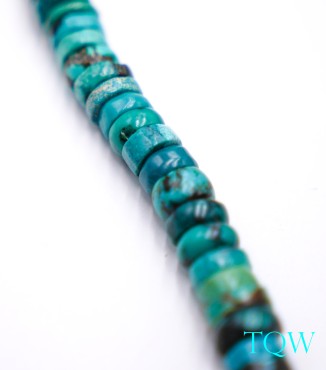Rondelle Turquoise - Blue Green - 8 mm - 05-08-10