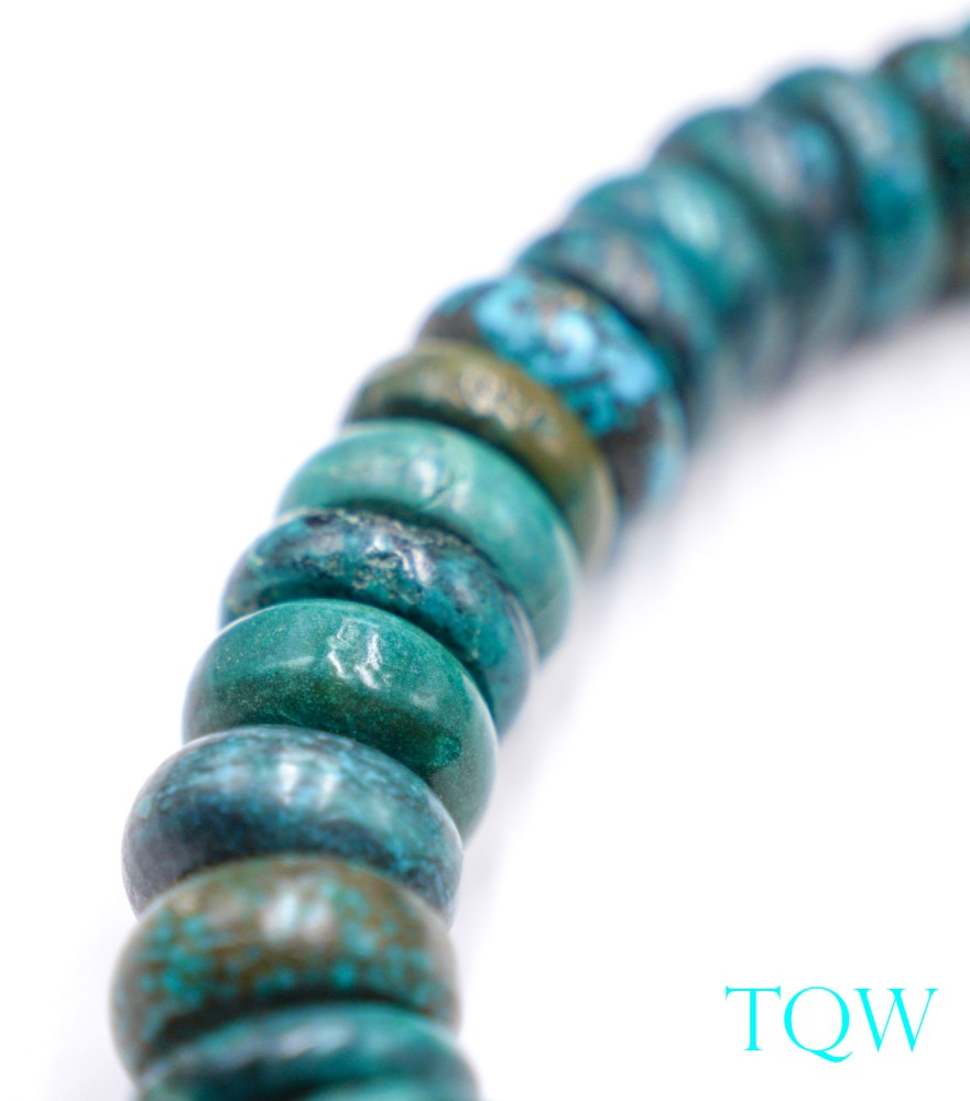 Large Graduated Rondelle Turquoise - Blue Green - 20-28 mm - 05-08-11