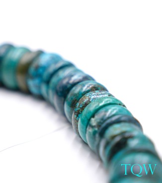 Large Graduated Rondelle Turquoise - Blue Green - 20-28 mm - 05-08-11