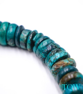 Large Graduated Rondelle Turquoise - Blue Green - 20-28 mm - 05-08-11