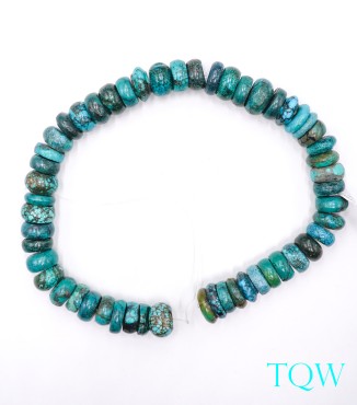 Large Rondelle Turquoise - Blue Green - 16 mm - 05-08-12