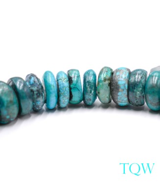 Large Rondelle Turquoise - Blue Green - 16 mm - 05-08-12