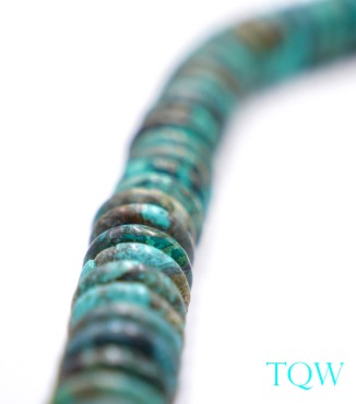 Large Rondelle Turquoise - Green Blue - 17 mm - 05-08-13