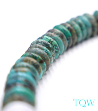Large Rondelle Turquoise - Green Blue - 17 mm - 05-08-13