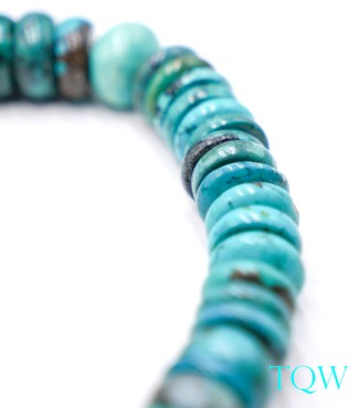Large Rondelle Turquoise - Blue Green - 16 mm - 05-08-14