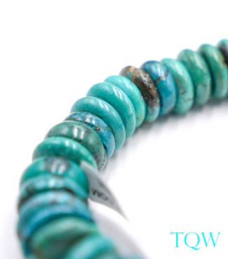 Large Rondelle Turquoise - Blue Green - 16 mm - 05-08-14