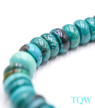 Large Rondelle Turquoise - Blue Green - 16 mm - 05-08-14