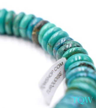 Large Rondelle Turquoise - Blue Green - 16 mm - 05-08-14