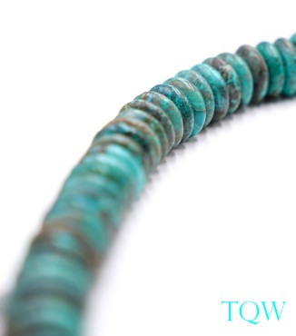 Large Rondelle Turquoise - Green Blue - 17 mm - 05-08-15