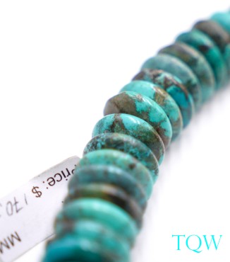 Large Rondelle Turquoise - Green Blue - 17 mm - 05-08-15