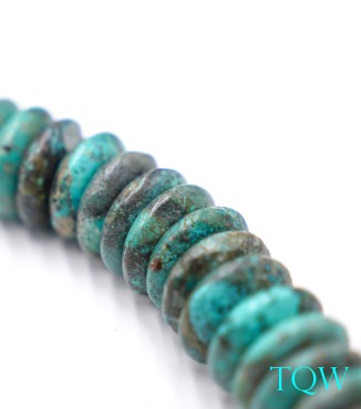 Large Rondelle Turquoise - Green Blue - 17 mm - 05-08-15