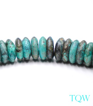 Large Rondelle Turquoise - Green Blue - 17 mm - 05-08-15
