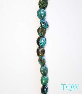 Graduated Oval Turquoise - Green Blue - 06-01-01
