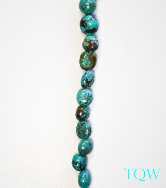 Graduated Oval Turquoise - Green Blue - 06-01-01