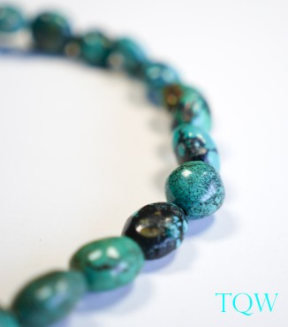 Graduated Oval Turquoise - Green Blue - 06-01-01