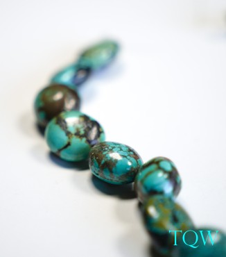 Graduated Oval Turquoise - Green Blue - 06-01-01