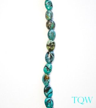 Graduated Oval Turquoise - Green Blue - 06-01-02