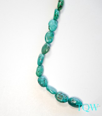 Irregular Oval Turquoise - Green Blue - 06-01-03