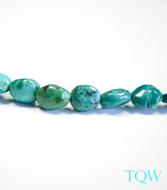 Irregular Oval Turquoise - Green Blue - 06-01-03