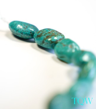 Irregular Oval Turquoise - Green Blue - 06-01-03