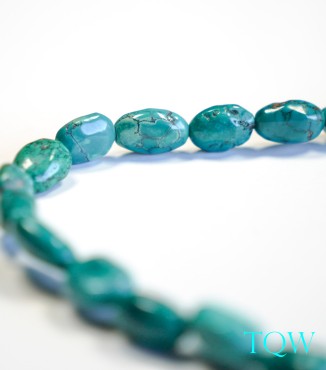 Irregular Oval Turquoise - Green Blue - 06-01-04