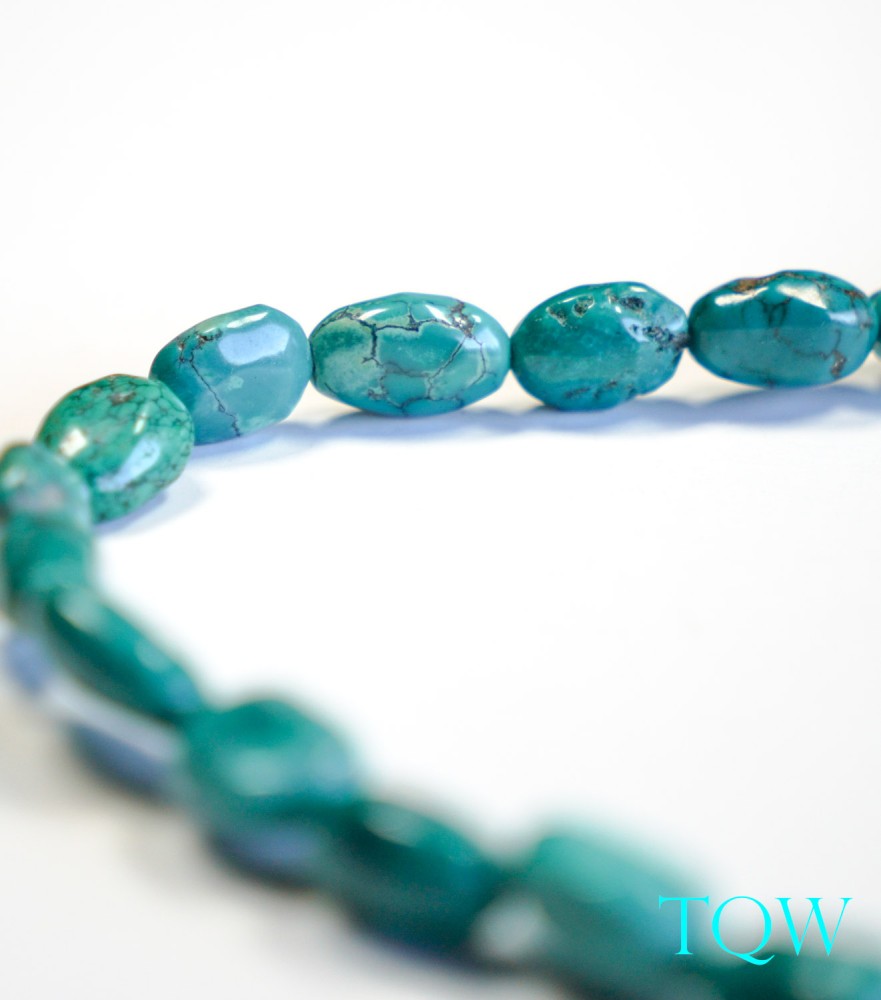 Irregular Oval Turquoise - Green Blue - 06-01-04